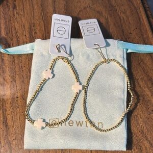 Enewton  Gold and Cream Bracelet Set